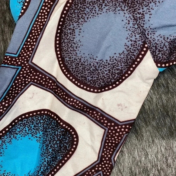 Stunning African print Princess A line midi dress Sz S - Picture 12 of 16